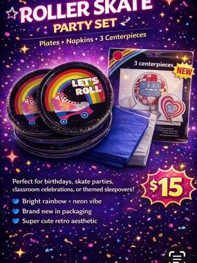 Roller Skate Party Set